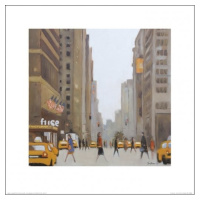 Umělecký tisk New York - 7th Avenue, (40 x 40 cm)