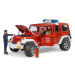 BRUDER 02528 Jeep Wrangler Hasiči s figurkou