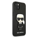 Karl Lagerfeld KLHCP13SOKPK hard silikonové pouzdro iPhone 13 Mini 5.4" black Saffiano Ikonik Ka