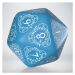 Kostka D20 Level Counter Blue and White 30 mm