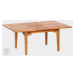 FaKOPA s. r. o. ELEGANTE - obdélníkový rozkládací stůl z teaku 120 x 130-180 cm