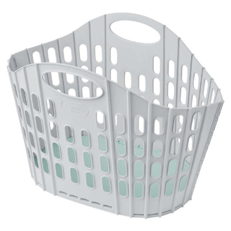 Šedo-zelený složitelný koš na prádlo Addis Flat Folding Laundry Basket
