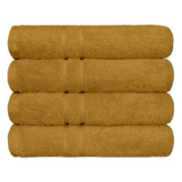 SCANquilt ručník COTTONA zlatá 100 × 50 cm