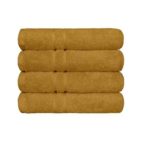 SCANquilt ručník COTTONA zlatá 100 × 50 cm
