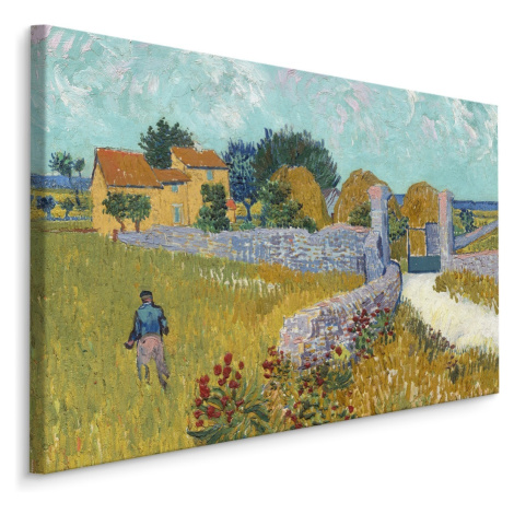 MyBestHome BOX Plátno Vincent Van Gogh "Farma V Provence" Reprodukce Varianta: 100x70