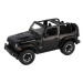 TEDDIES Auto RC Jeep Wrangler Rubicon černý plast 29cm 2,4GHz na dálk. ovl. na baterie