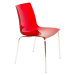 Stima Židle Calima Rosso transparente - červená průhledná