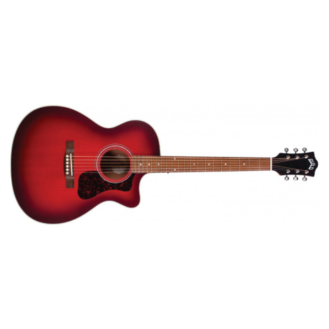 Guild OM-240CE - Oxblood Burst