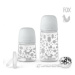 SUAVINEX SADA 270ml + 150ml + DUDLÍK celosilikonový 0/6M+ KLIP FOX