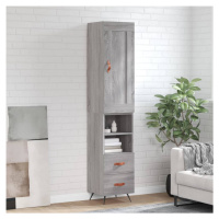 vidaXL Skříň highboard šedá sonoma 34,5 x 34 x 180 cm kompozitní dřevo