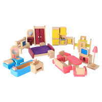 Dřevěný dětský nábytek - 26 ks