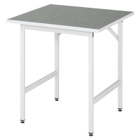 RAU Pracovní stůl, výškově přestavitelný, 800 - 850 mm, deska z linolea, š x h 750 x 800 mm, svě