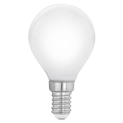 EGLO LED žárovka E14 P45 4 W, teplá bílá, opál