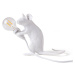 SELETTI LED deko stolní lampa Mouse Lamp USB sedící bílá