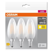 Osram SADA 3x LED Žárovka B40 E14/4W/230V 2700K - Osram