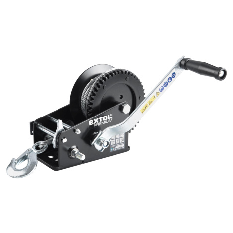 EXTOL PREMIUM naviják lanový s klikou, do 1350kg/10m lanko, 8861305