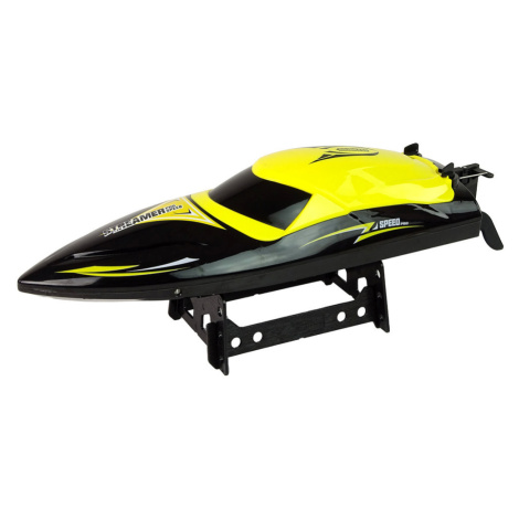LEAN Toys 15356 Motorový člun na dálkové ovládání R/C 2,4 GHz, žlutý