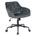 LuxD Designová kancelářská židle Esmeralda zelený samet