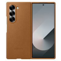 Samsung Galaxy Z Fold6 Ochranný kryt z veganské kůže Brown EF-VF956PAEGWW Hnědá