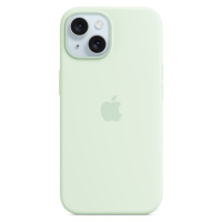 Apple iPhone 15 Silikonový kryt s MagSafe světle mátový MWNC3ZM/A Světle mátová