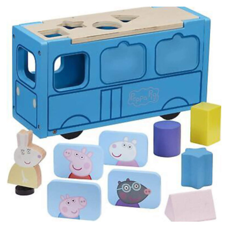 Peppa Pig - Dřevěný autobusový třídič