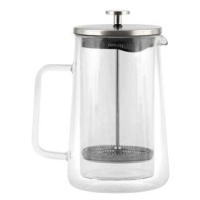 Vialli Design Konvice na čaj, kávu French Press dvoustěnná 1000 ml, DIVA 9279