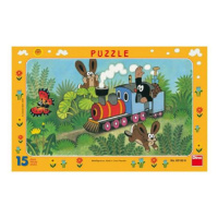Puzzle DINO Krtek a lokomotiva 15 dílků