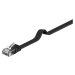 PremiumCord Plochý patch kabel UTP RJ45-RJ45 CAT6 10m černá