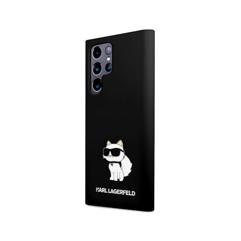 Karl Lagerfeld Liquid Silicone Choupette NFT Zadní Kryt pro Samsung Galaxy S23 Ultra Black