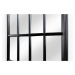LuxD Designové nástěnné zrcadlo Window II 140 cm černé