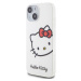 Hello Kitty IML Head Logo Kryt iPhone 15 bílý