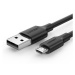 Kabel USB-Micro USB UGREEN QC 3.0 2.4A 2m (černý)