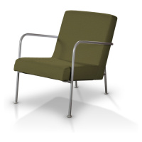 Dekoria Potah na křeslo Ikea PS, olivová zelená, fotel Ikea PS, Etna, 161-26