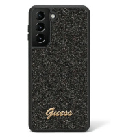 Guess GUHCS23MHGGSHK hard silikonové pouzdro Samsung Galaxy S23 PLUS 5G black Glitter Script