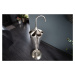 LuxD Designový stojan na deštníky Harlean 91 cm stříbrný