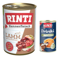 RINTI Kennerfleisch 6 x 400 g + Rinti Drinki 185 ml zdarma - Jehněčí