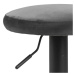 Dkton Moderní barová židle Nenna černá-tmavě šedá
