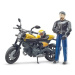 Bruder 63053 BWORLD Motorka Ducati Scrambler s jezdcem