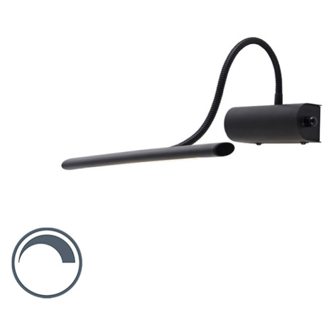 Designová nástěnná lampa černá 32 cm vč. LED se stmívačem - Tableau QAZQA