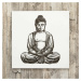 3D dřevěný gravírovaný obraz na stěnu - Buddha
