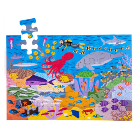 Bigjigs Toys Podlahové puzzle Podmořský svět 48 dílků