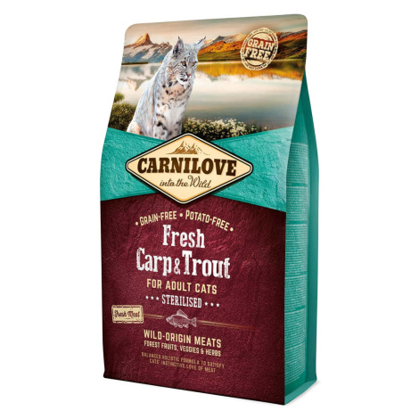 Carnilove Cat Adult Fresh – kapr a pstruh / Sterilised 2 kg