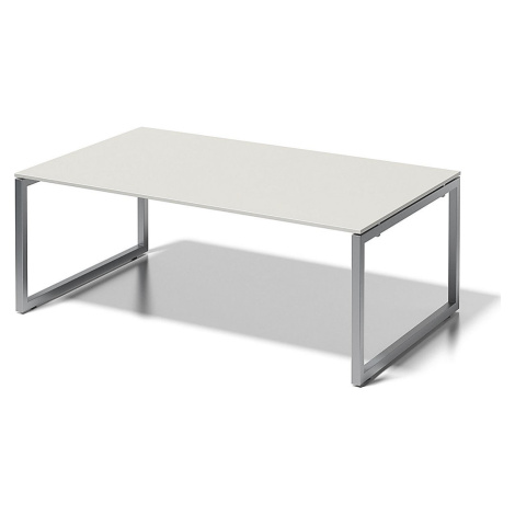 BISLEY Psací stůl CITO s podstavcem ve tvaru O, v x š x h 740 x 2000 x 1200 mm, podstavec stříbr