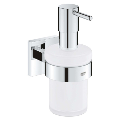 Grohe QuickFix Start Cube - Dávkovač mýdla s držákem, sklo/chrom 41098000