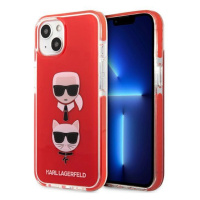 Karl Lagerfeld KLHCP13STPE2TR hard silikonové pouzdro iPhone 13 Mini 5.4