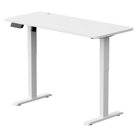 Výškově nastavitelný psací stůl LEVANO 140x60 cm bílá Donoci