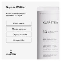 Klarstein PureFina 600 RO filtr, náhradní/příslušenství, reverzní osmóza, 600 GPD/2270 l/d