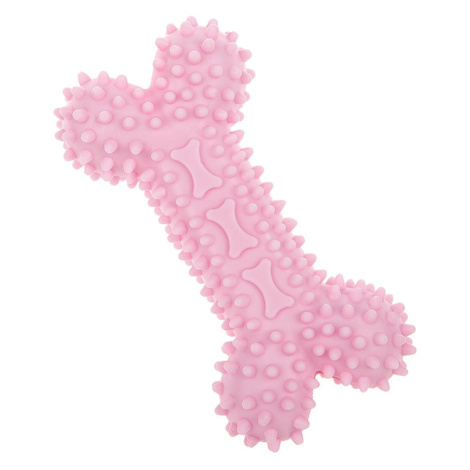 Reedog Bone, gumová dentální hračka pro psy, 12 cm - růžová
