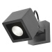NOVA LUCE venkovní reflektor FOCUS tmavě šedý hliník a sklo Osram LED 6W 3000K 220-240V 44st. IP