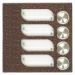 Modul TESLA KARAT 2-BUS 4 tlačítka (antika měděná) 4FN 231 03.1/F